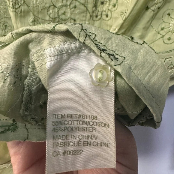 Tradition Country collection light green ladies zip up shirt with embroidery - Picture 4 of 5